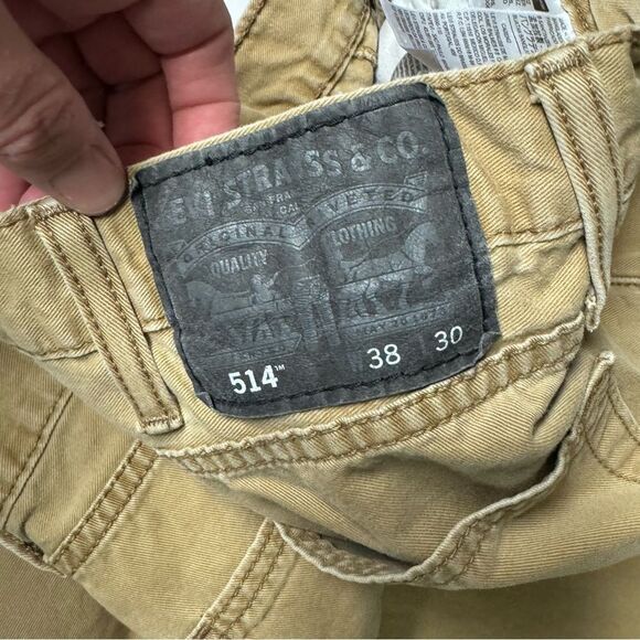Levi's style 514 Size 38x30 Tan pants men’s 38 waist 30 length - Picture 5 of 5